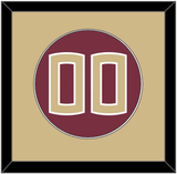 Florida State Baseball Number - Alternate Garnet (2016-2018) - Single Mat 2