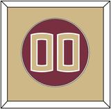 Florida State Baseball Number - Alternate Garnet (2016-2018) - Single Mat 2