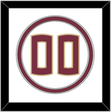 Florida State Baseball Number - Home White - Double Mat 1
