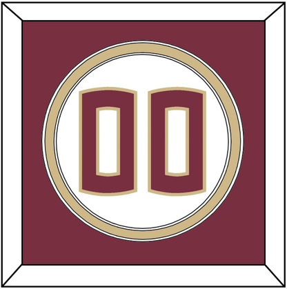 Florida State Baseball Number - Home White - Signature Tier 3