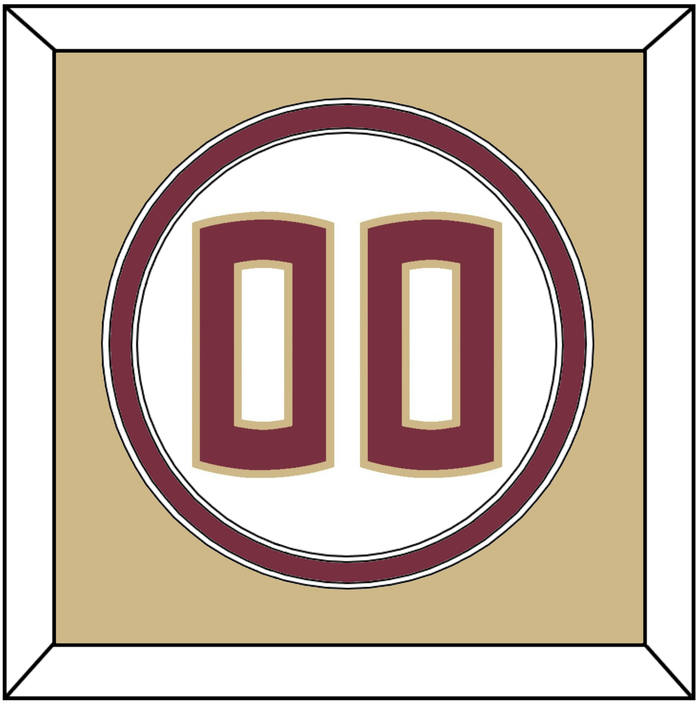 Florida State Baseball Number - Home White - Signature Tier 4