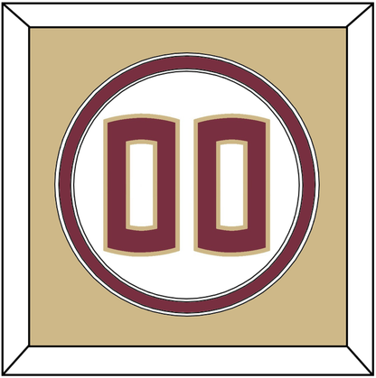 Florida State Baseball Number - Home White - Signature Tier 4
