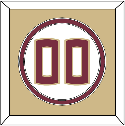 Florida State Baseball Number - Home White - Signature Tier 4