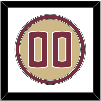 Florida State Baseball Number - Alternate Gold - Signature Tier 1