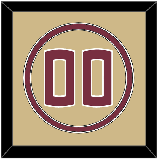 Florida State Baseball Number - Alternate Gold - Signature Tier 3