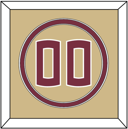 Florida State Baseball Number - Alternate Gold - Signature Tier 3
