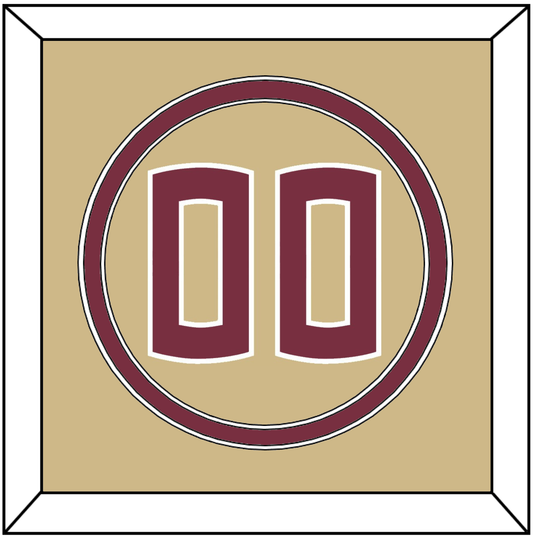 Florida State Baseball Number - Alternate Gold - Signature Tier 3
