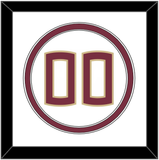 Florida State Baseball Number - Home White (2016-2018) - Double Mat 1