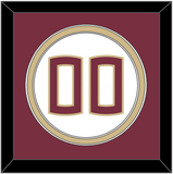 Florida State Baseball Number - Home White (2016-2018) - Double Mat 3