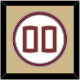 Florida State Baseball Number - Home White (2016-2018) - Double Mat 4