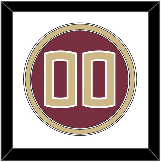 Florida State Baseball Number - Alternate Garnet - Signature Tier 1