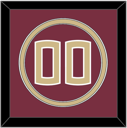 Florida State Baseball Number - Alternate Garnet (2016-2018) - Signature Tier 2