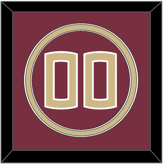 Florida State Baseball Number - Alternate Garnet (2016-2018) - Signature Tier 2