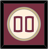 Florida State Baseball Number - Alternate Gold (2016-2018) - Double Mat 2