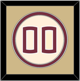Florida State Baseball Number - Alternate Gold (2016-2018) - Double Mat 3