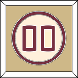 Florida State Baseball Number - Alternate Gold (2016-2018) - Double Mat 3