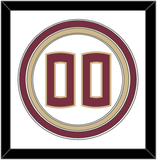 Florida State Baseball Number - Home White - Triple Mat 1