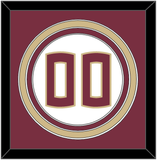 Florida State Baseball Number - Home White - Triple Mat 2