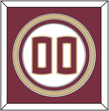 Florida State Baseball Number - Home White - Triple Mat 2