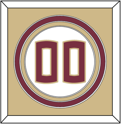 Florida State Baseball Number - Home White - Premier Tier 3