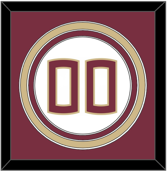 Florida State Baseball Number - Home White (2016-2018) - Premier Tier 2