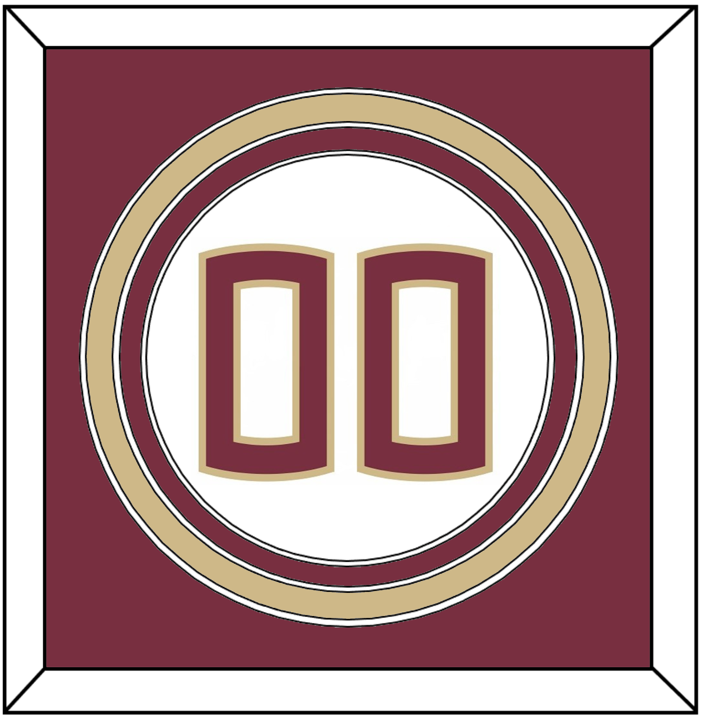 Florida State Baseball Number - Home White (2016-2018) - Premier Tier 2