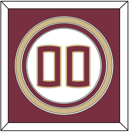 Florida State Baseball Number - Home White (2016-2018) - Premier Tier 2
