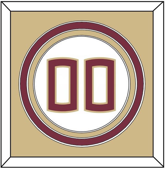 Florida State Baseball Number - Home White (2016-2018) - Premier Tier 3