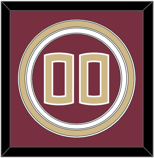 Florida State Baseball Number - Alternate Garnet (2016-2018) - Premier Tier 2