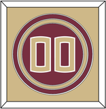 Florida State Baseball Number - Alternate Garnet (2016-2018) - Triple Mat 3
