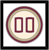 Florida State Baseball Number - Alternate Gold (2016-2018) - Triple Mat 1