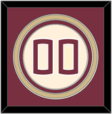 Florida State Baseball Number - Alternate Gold (2016-2018) - Triple Mat 2