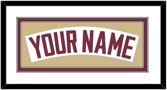 Florida State Baseball Nameplate - Home White - Signature Tier 2