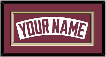 Florida State Baseball Nameplate - Home White - Signature Tier 3