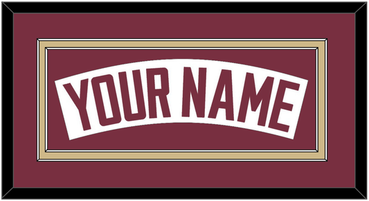 Florida State Baseball Nameplate - Home White - Signature Tier 3