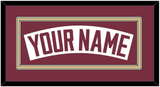 Florida State Baseball Nameplate - Home White - Double Mat 3