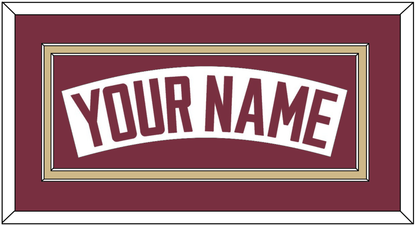 Florida State Baseball Nameplate - Home White - Signature Tier 3