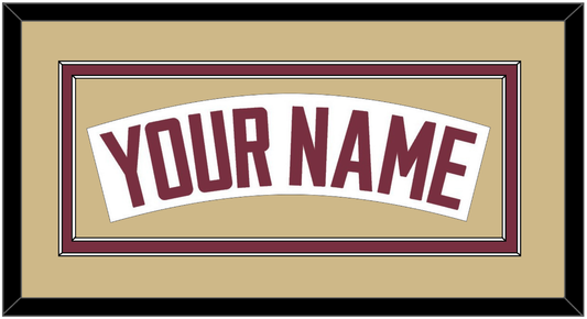 Florida State Baseball Nameplate - Home White - Signature Tier 4