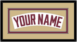 Florida State Baseball Nameplate - Home White - Double Mat 4