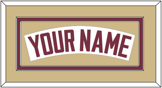 Florida State Baseball Nameplate - Home White - Signature Tier 4
