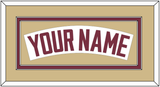 Florida State Baseball Nameplate - Home White - Double Mat 4