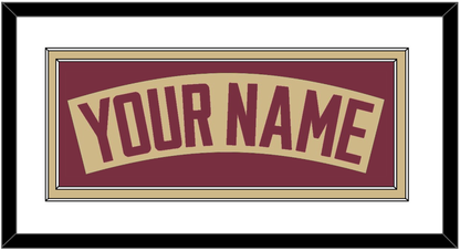 Florida State Baseball Nameplate - Alternate Gold - Signature Tier 1