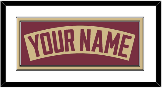 Florida State Baseball Nameplate - Alternate Gold - Signature Tier 1