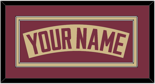 Florida State Baseball Nameplate - Alternate Gold - Signature Tier 2