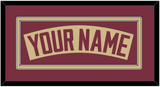 Florida State Baseball Nameplate - Alternate Gold - Double Mat 2