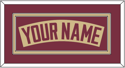 Florida State Baseball Nameplate - Alternate Gold - Signature Tier 2