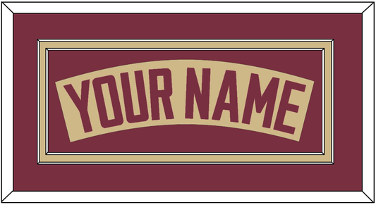 Florida State Baseball Nameplate - Alternate Gold - Signature Tier 2