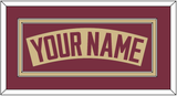 Florida State Baseball Nameplate - Alternate Gold - Double Mat 2