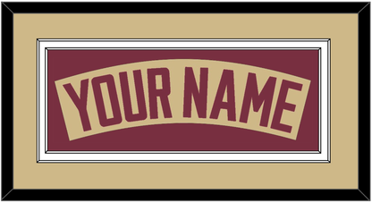 Florida State Baseball Nameplate - Alternate Gold - Signature Tier 3