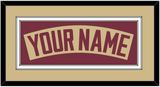 Florida State Baseball Nameplate - Alternate Gold - Double Mat 3
